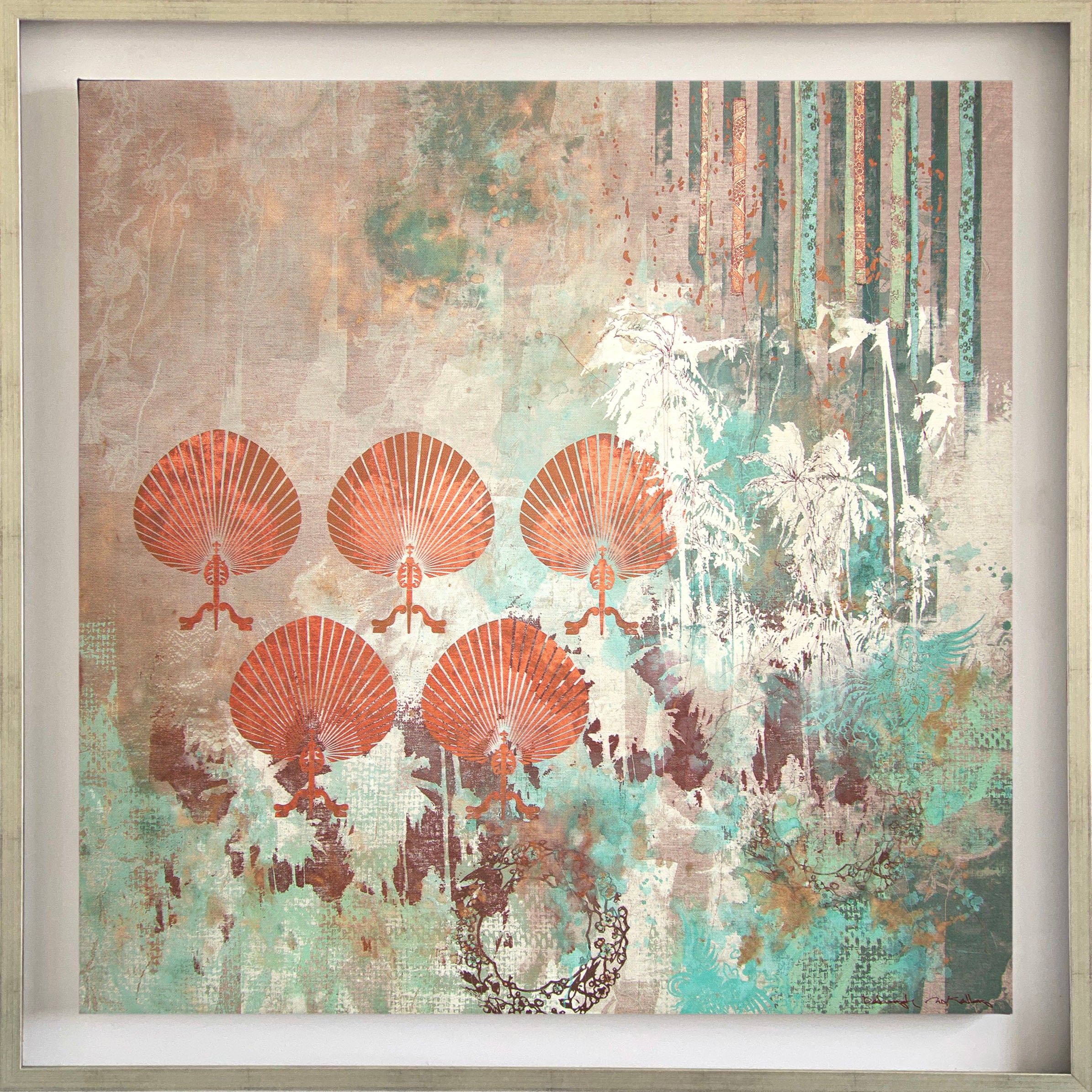 Golden Age of Travel Canvas Print (94x94 cm)