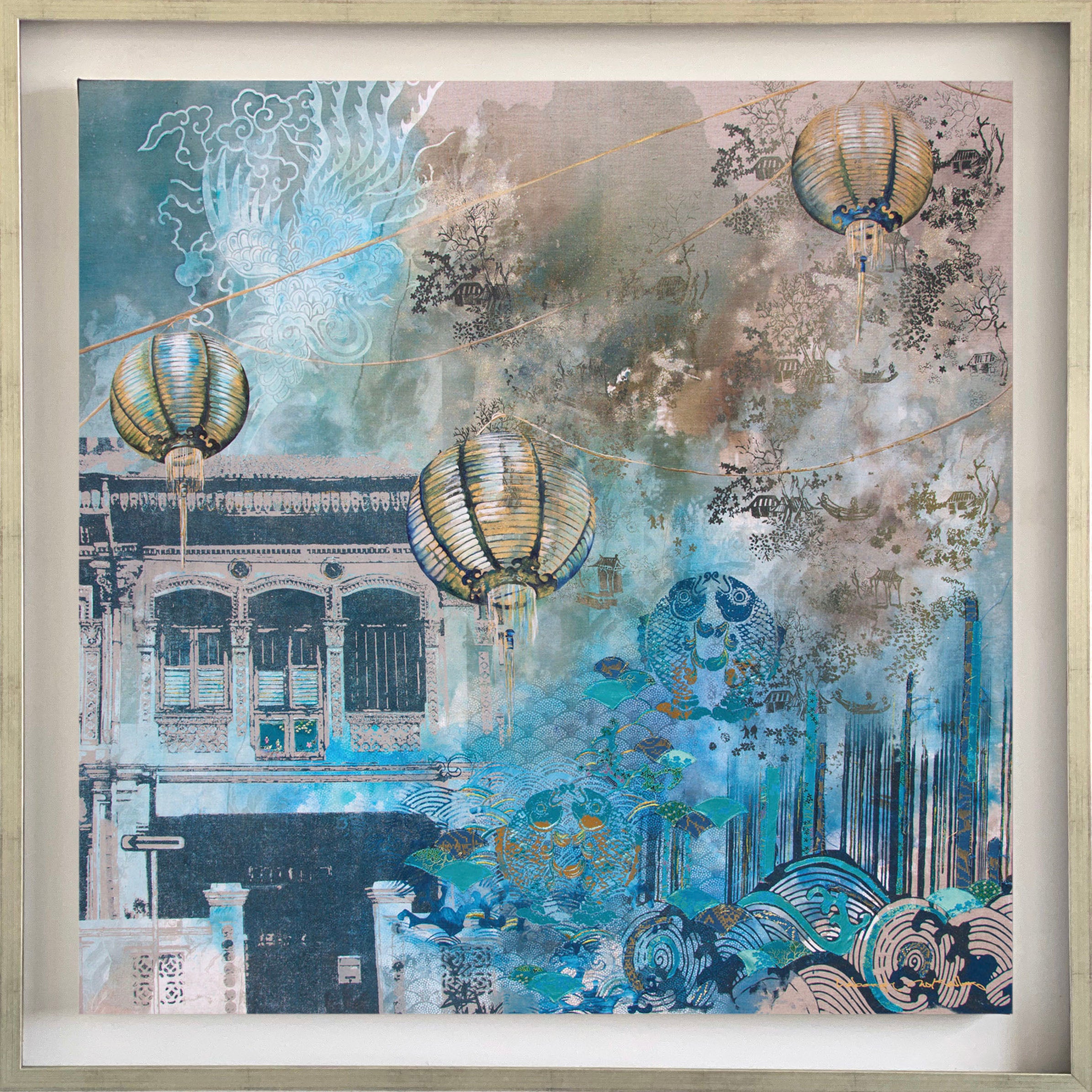 Moon River Canvas Print (94x94 cm)