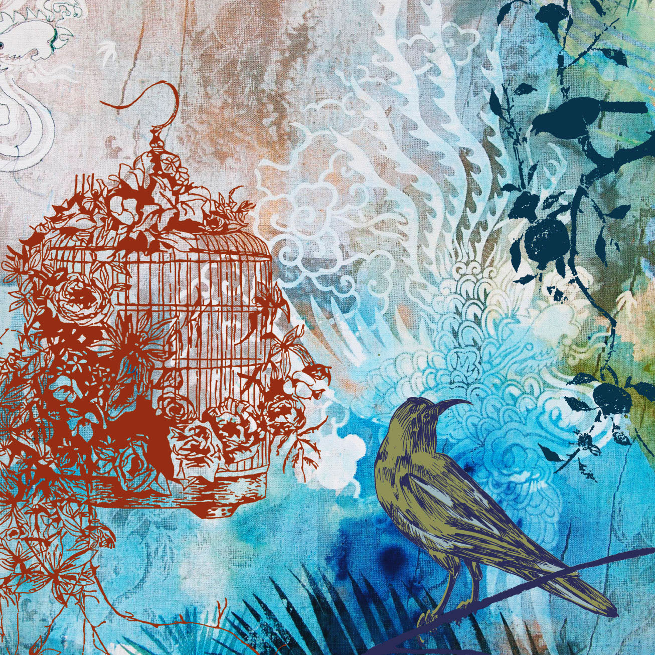 Birds Song Glass Trivet