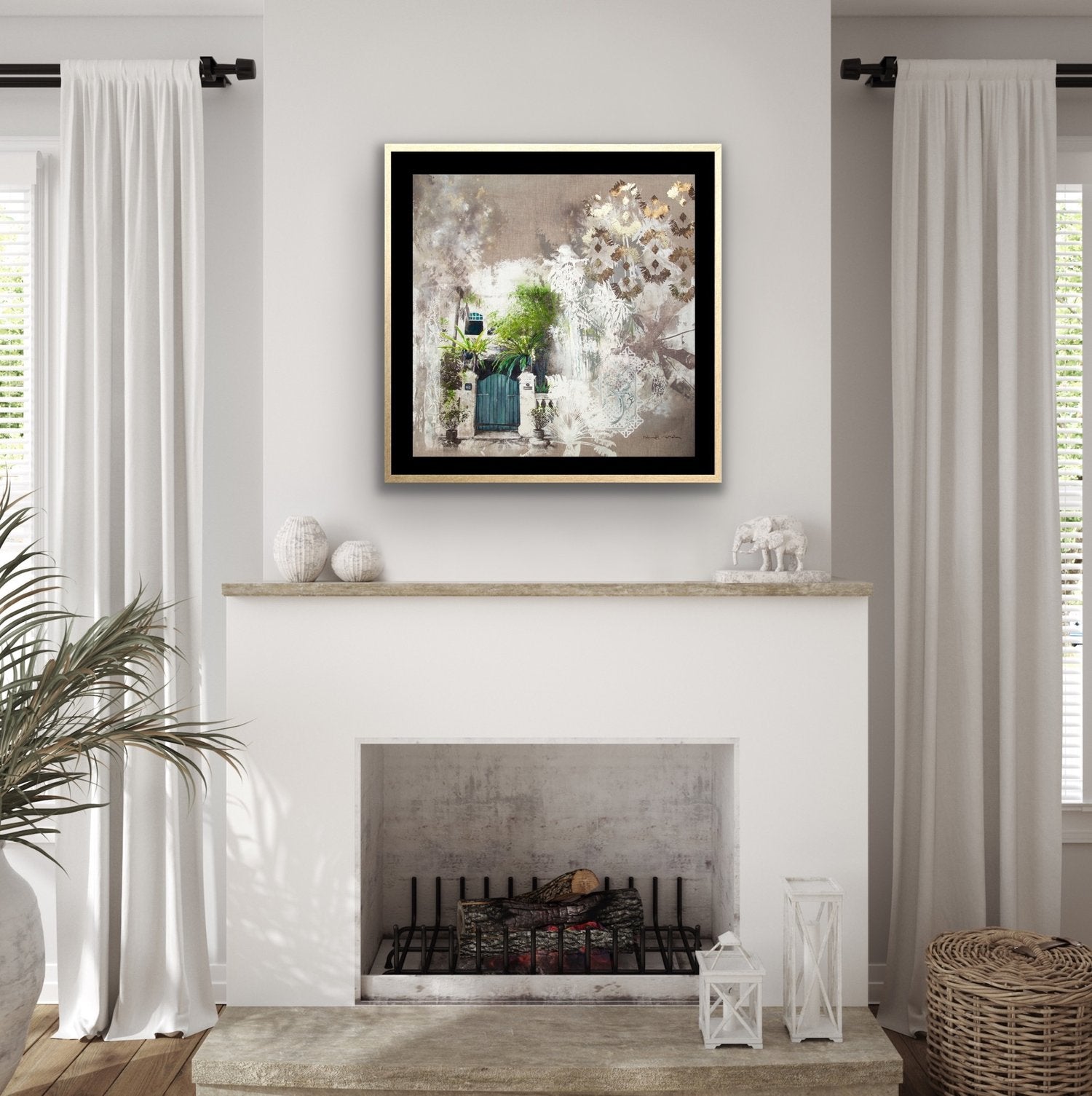 Cairnhill Shophouse Canvas Print (74x74 cm)