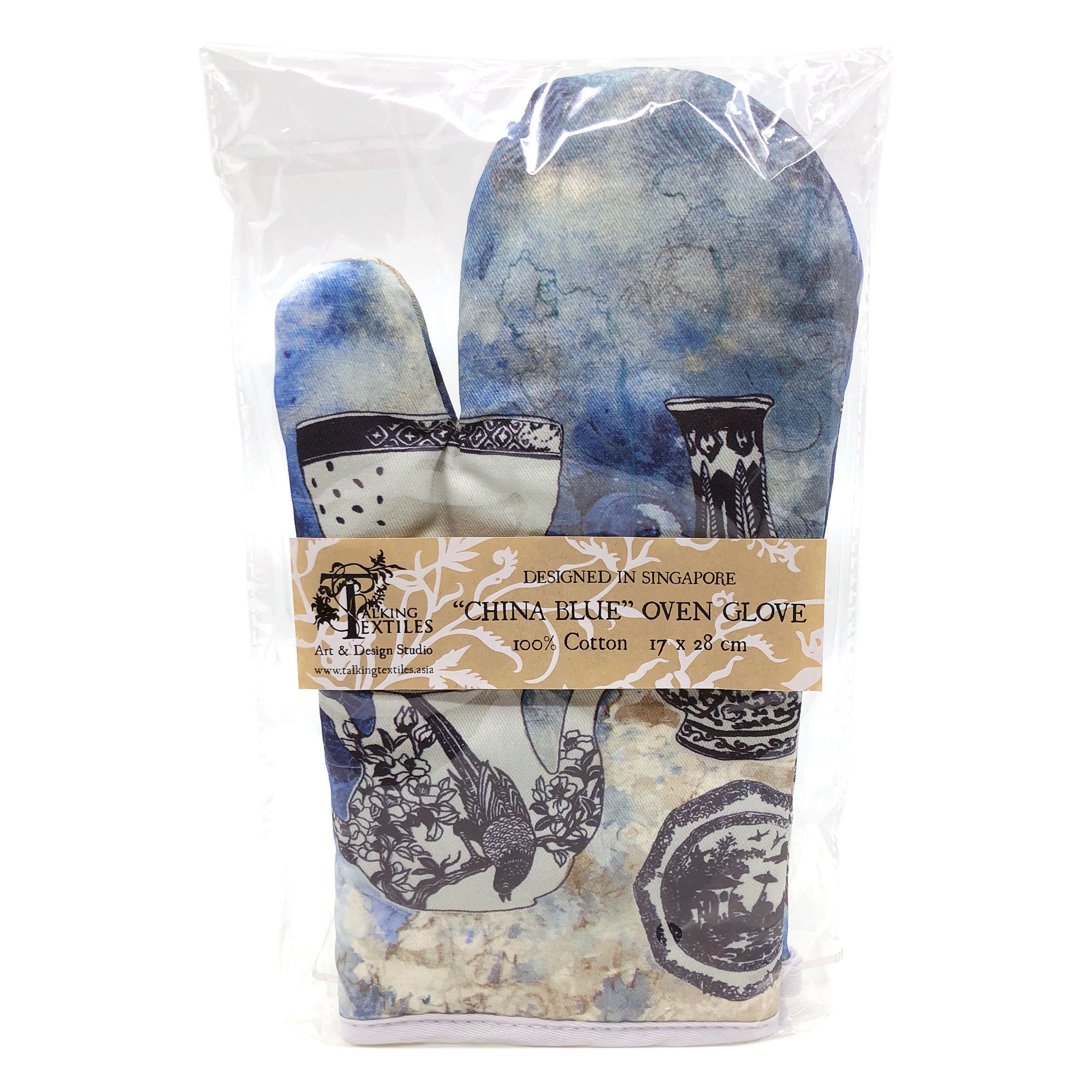 China Blue Oven Glove