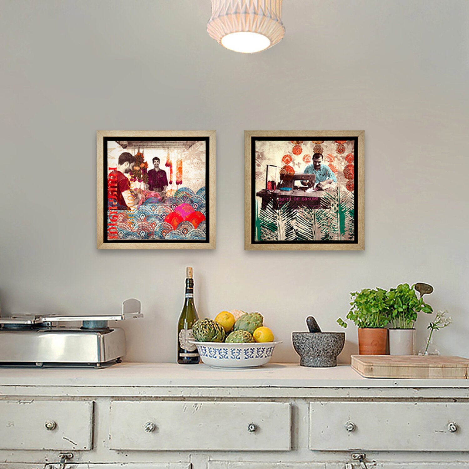 Garland Makers Canvas Print