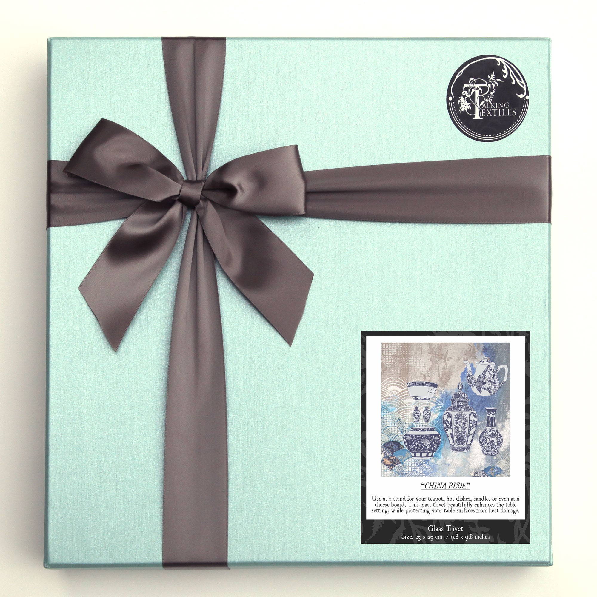 China Blue Glass Trivet