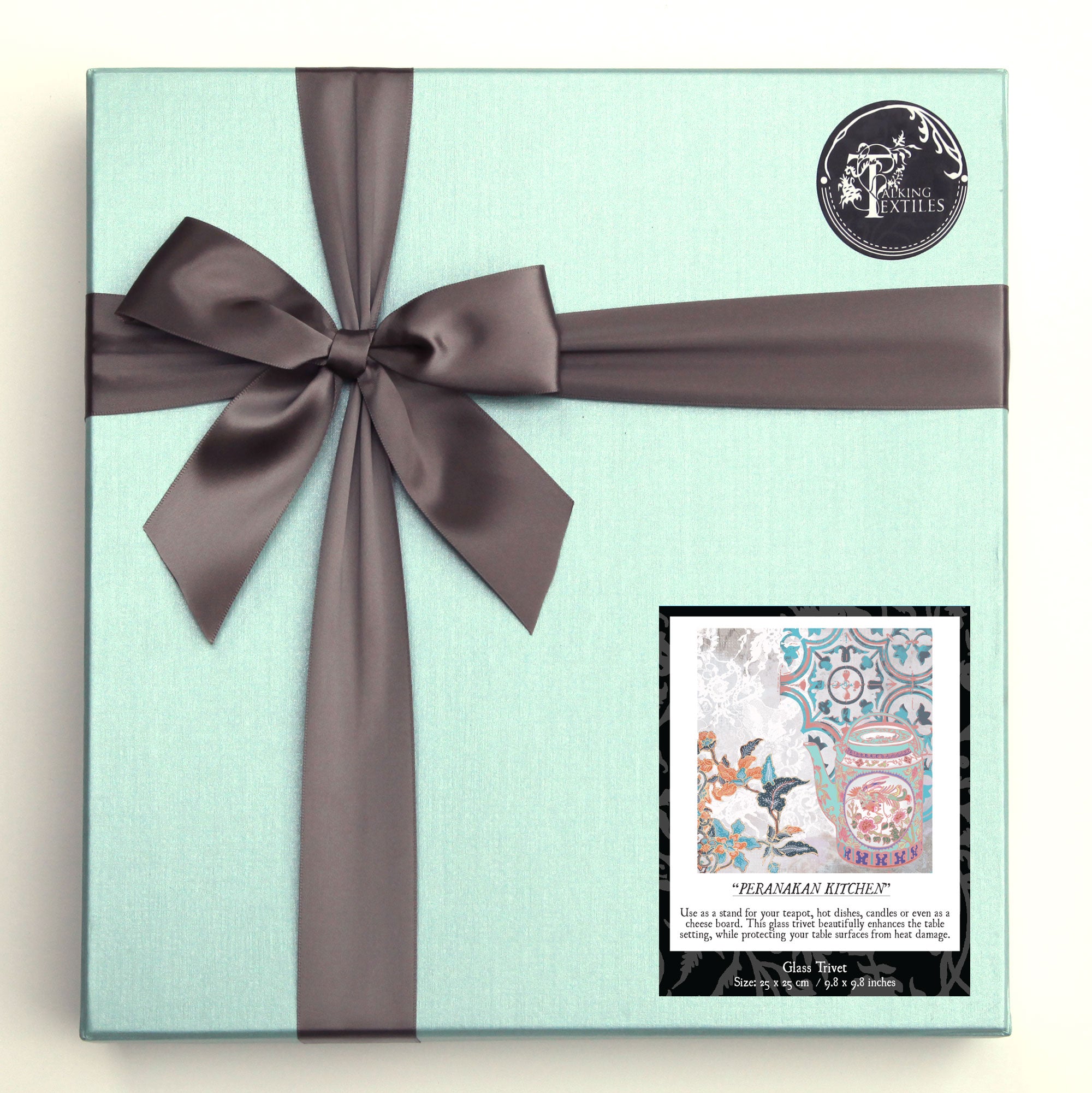 Peranakan Kitchen Glass Trivet