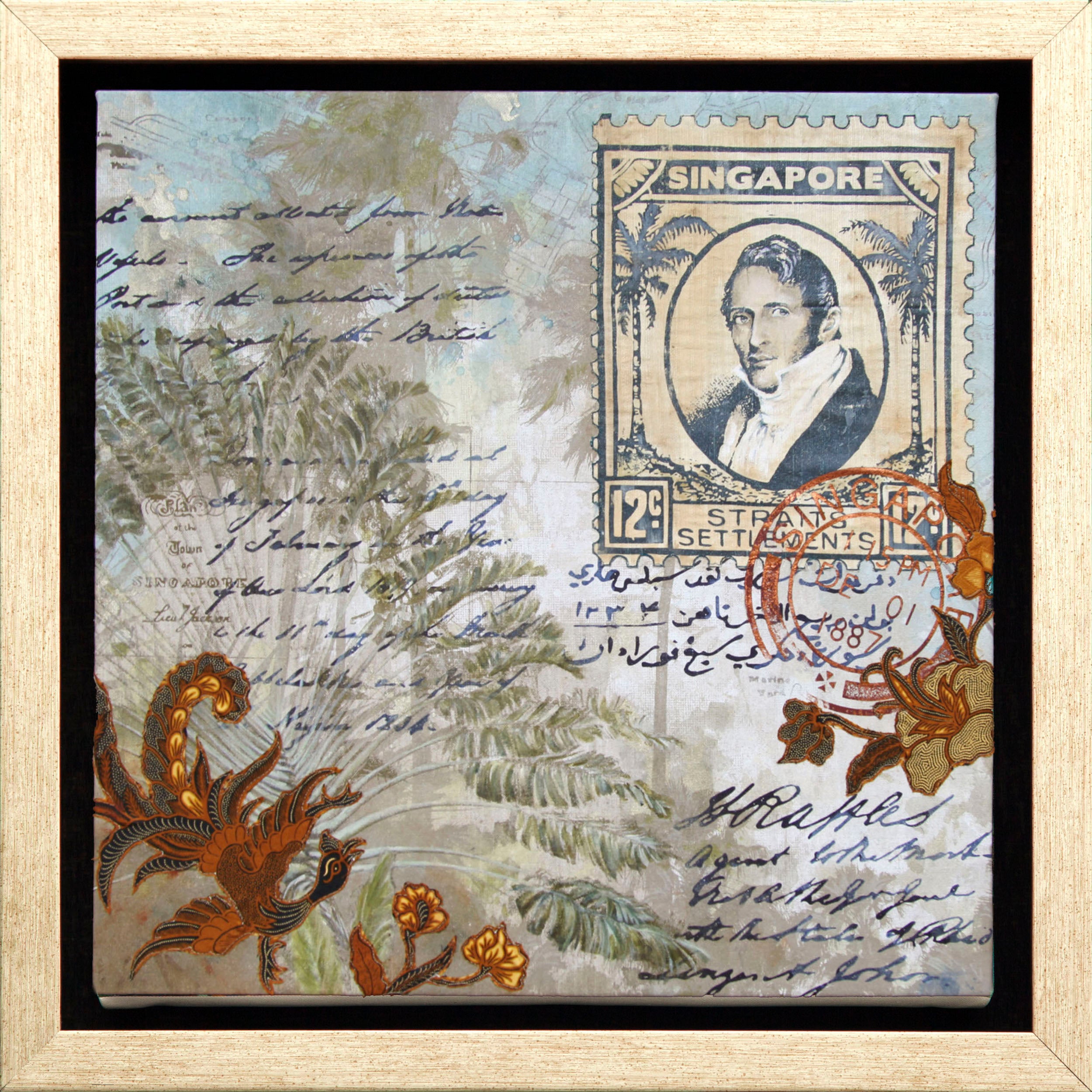 Raffles Treaty Canvas Print
