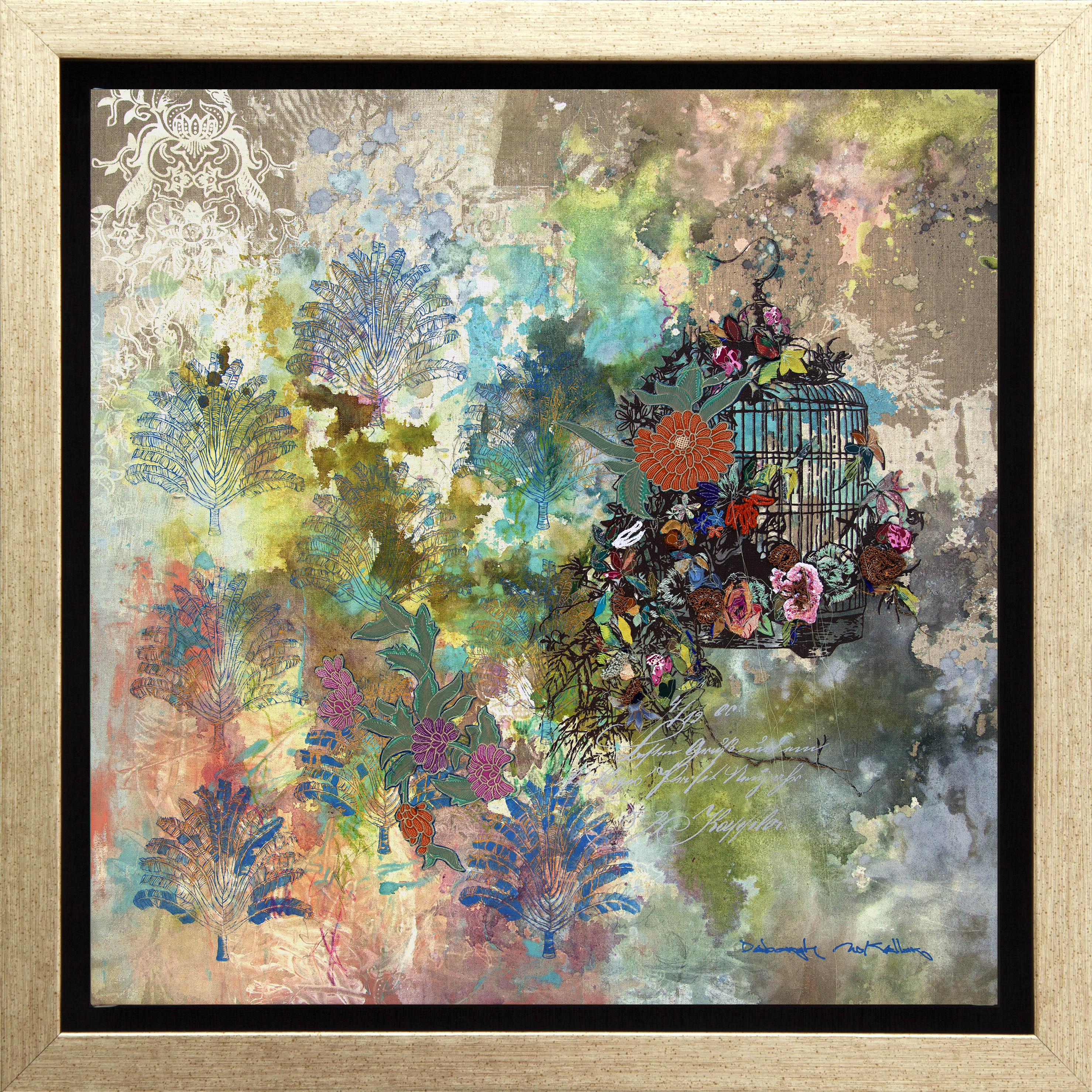 Summer Birdcage Canvas Print