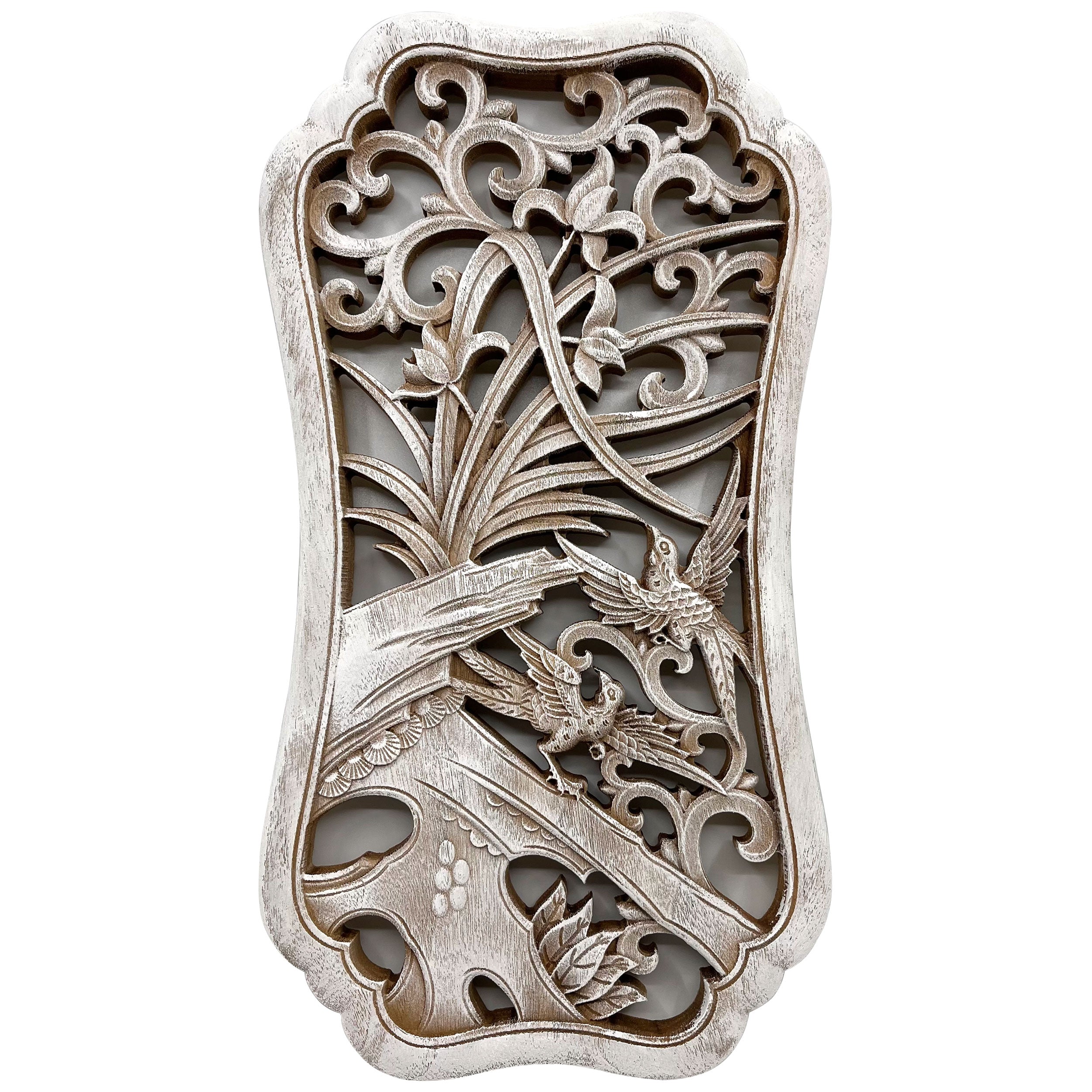 Orchids Wooden Carving