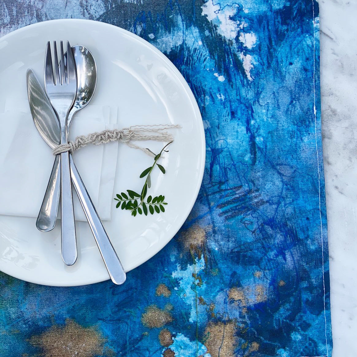 Sky & Sea Reversible Placemat (Set of 2)