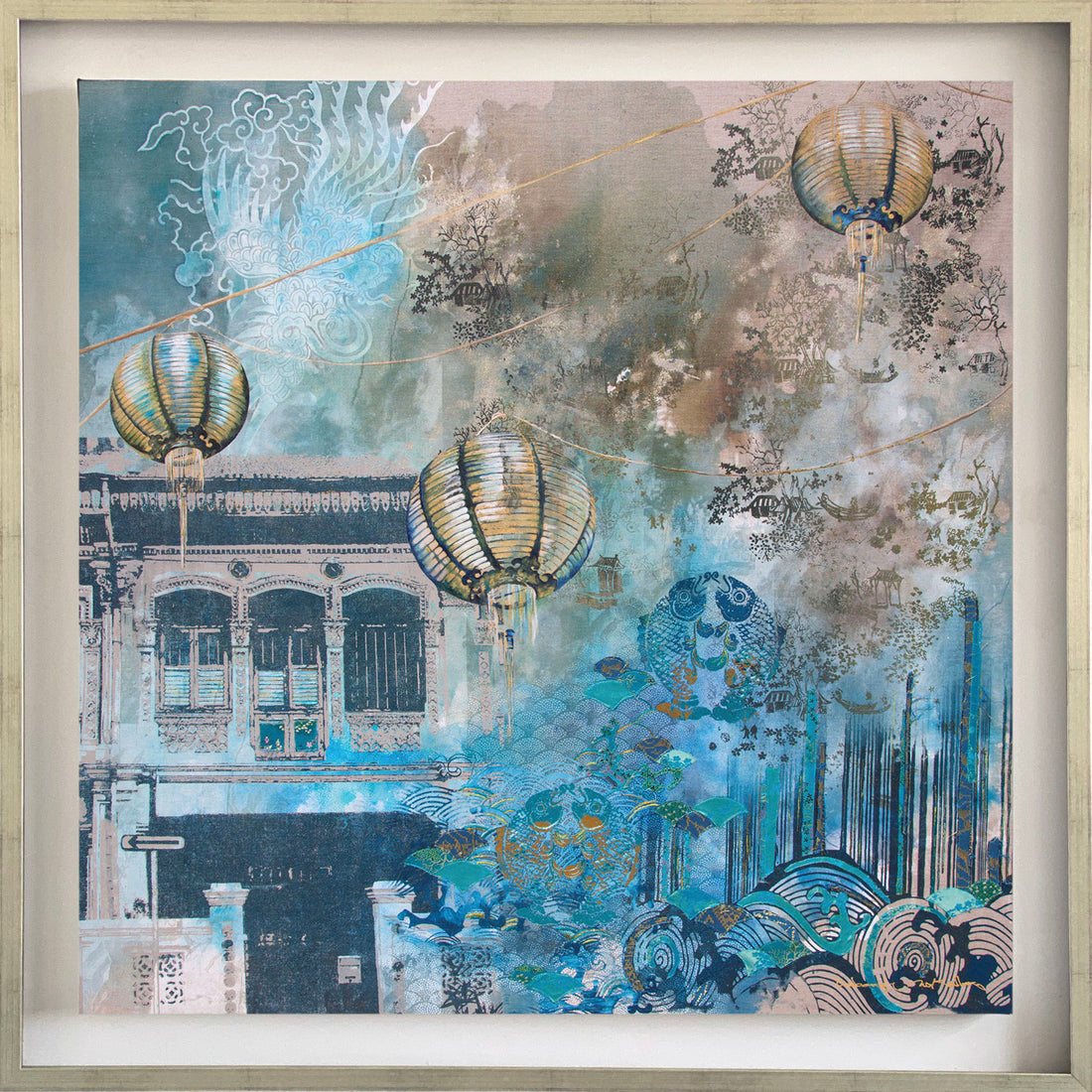 Moon River Canvas Print (94x94 cm)