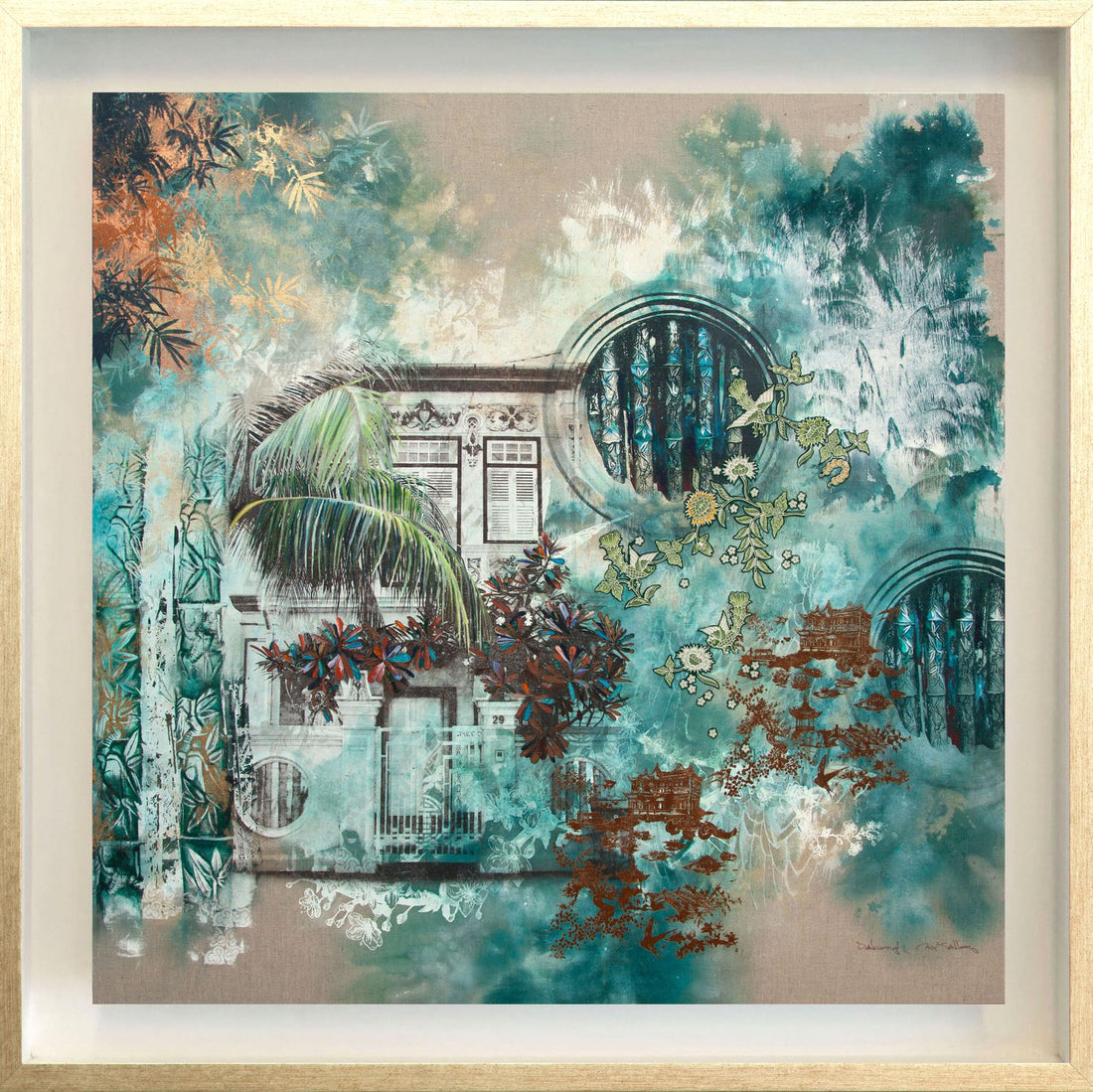Bamboo Breeze Canvas Print (74x74 cm)