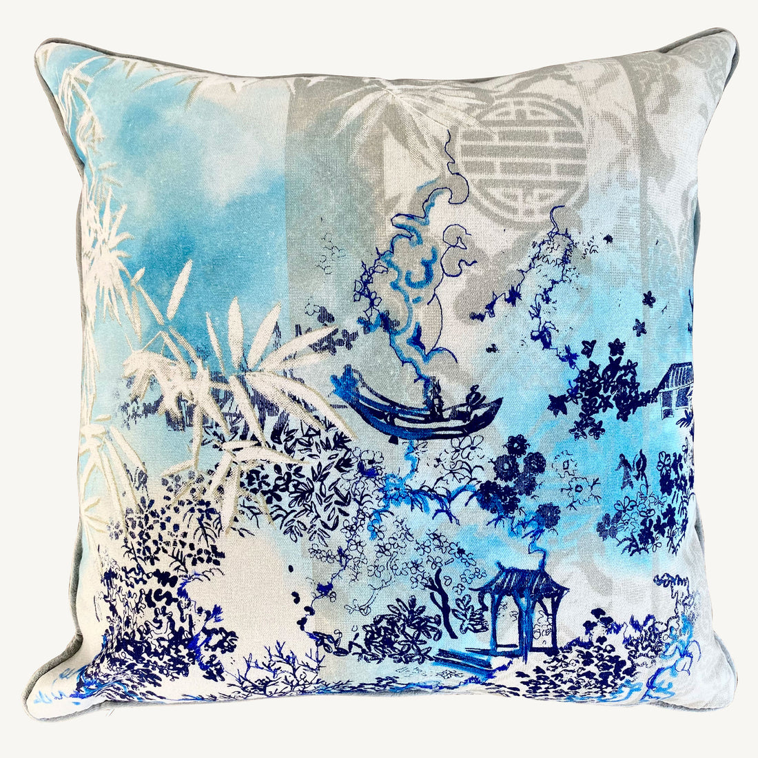 Bamboo in the Clouds Cushion Cover