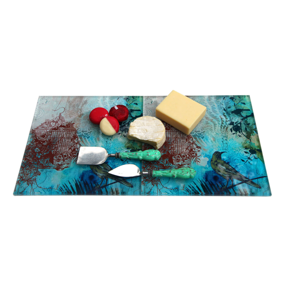 Birds Song Glass Trivet