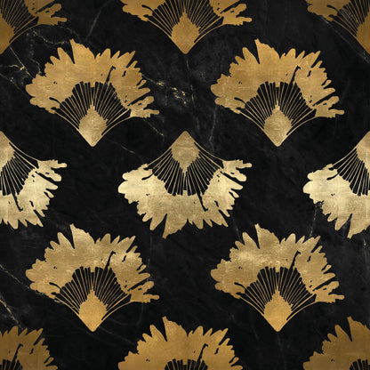Travellers Palm in Black Glass Trivet