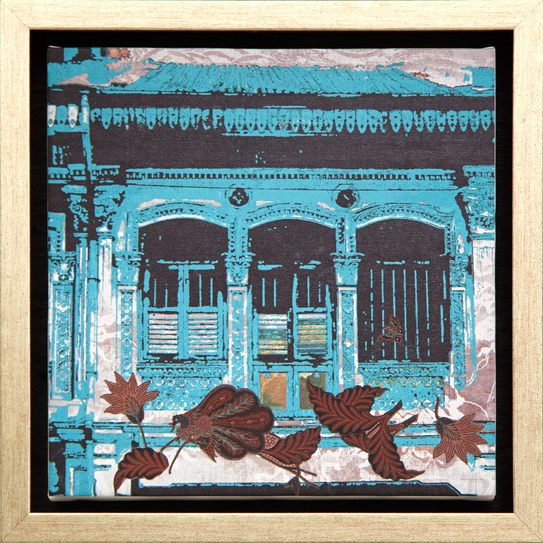 Blue Batik Canvas Print (Last Piece!)