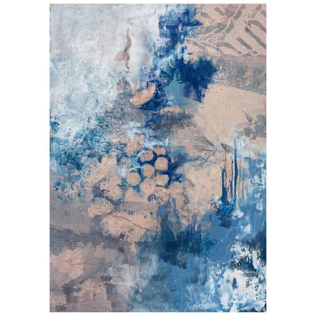 Blue Porcelain Sea (Wood)