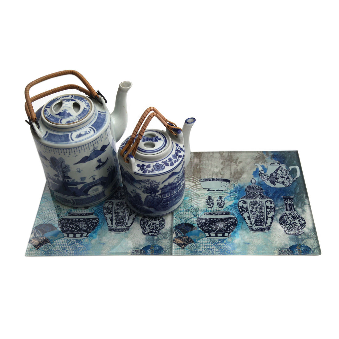 China Blue Glass Trivet