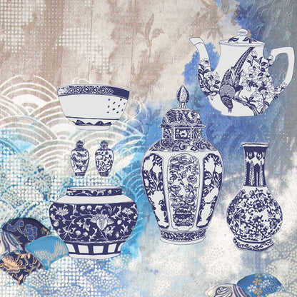 China Blue Glass Trivet
