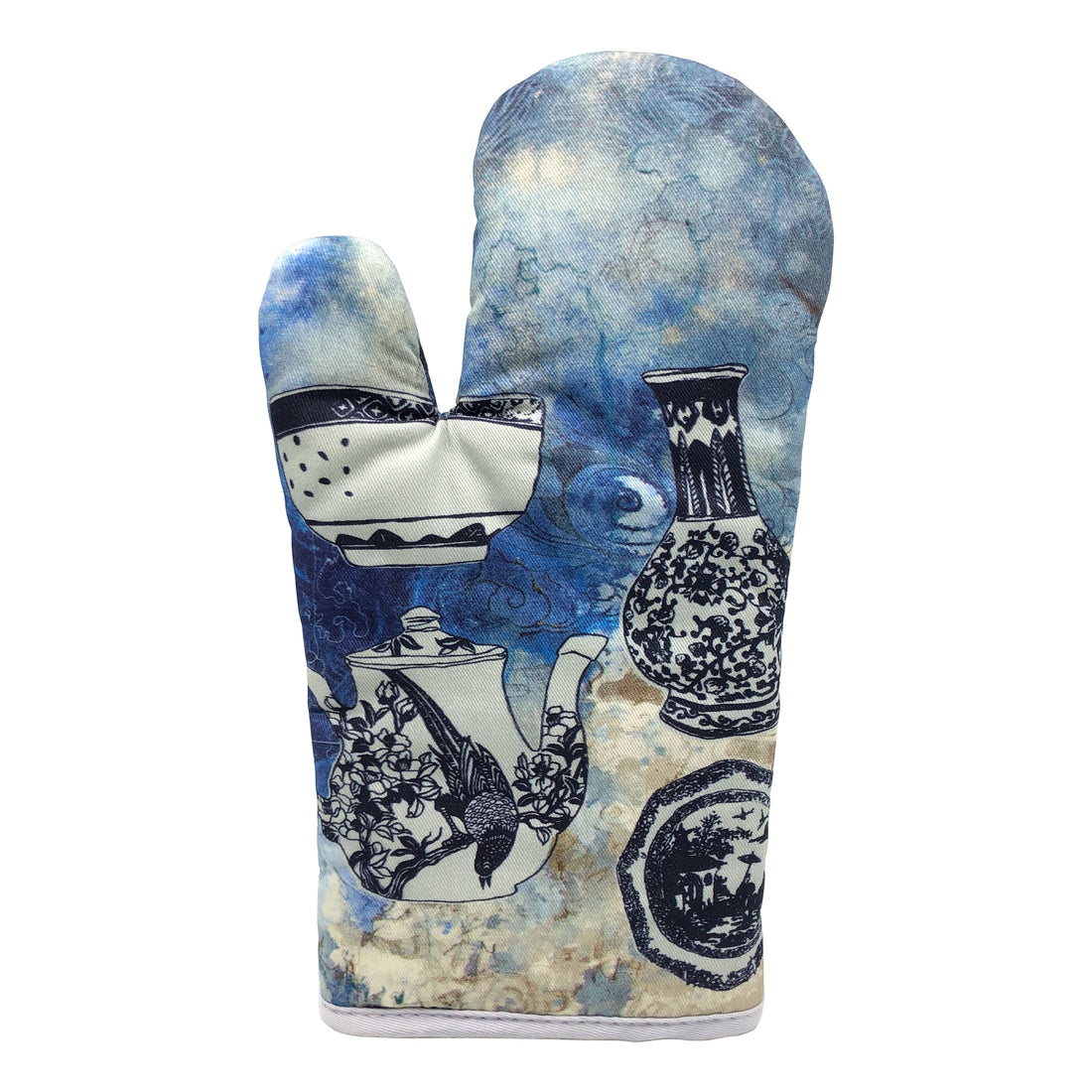 China Blue Oven Glove