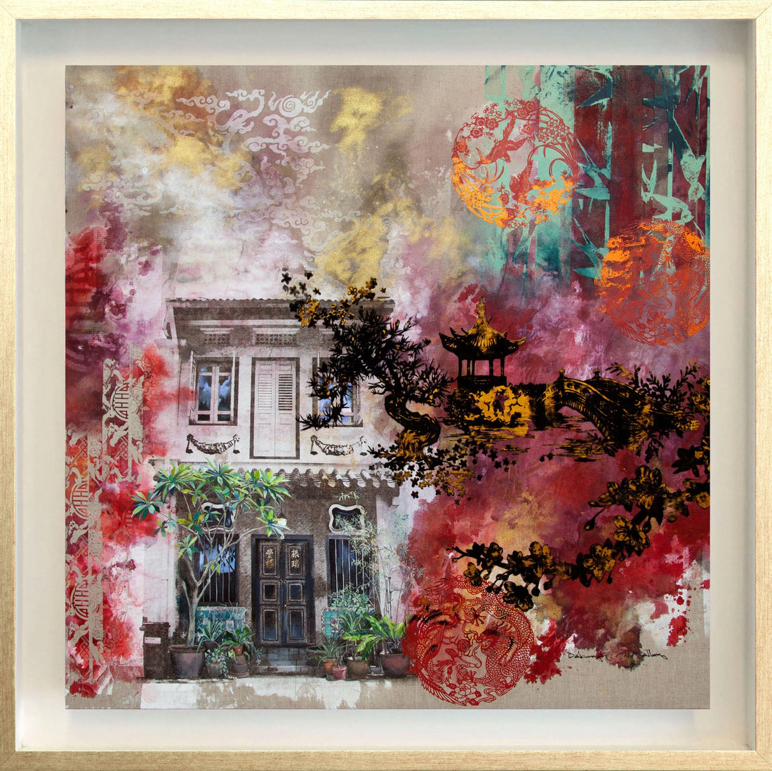 China Red Canvas Print (74x74 cm)