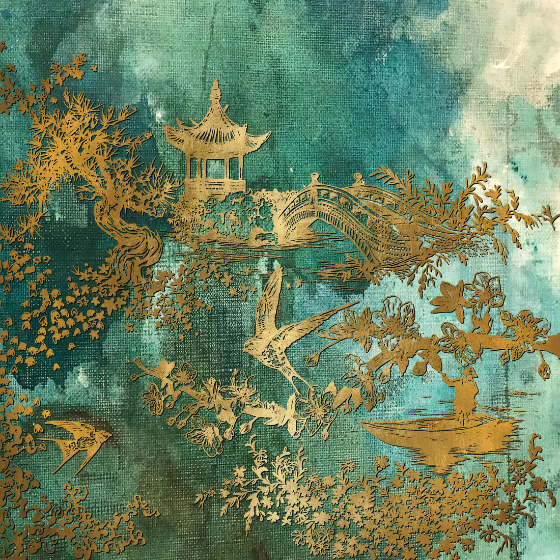 Pagoda Glass Trivet