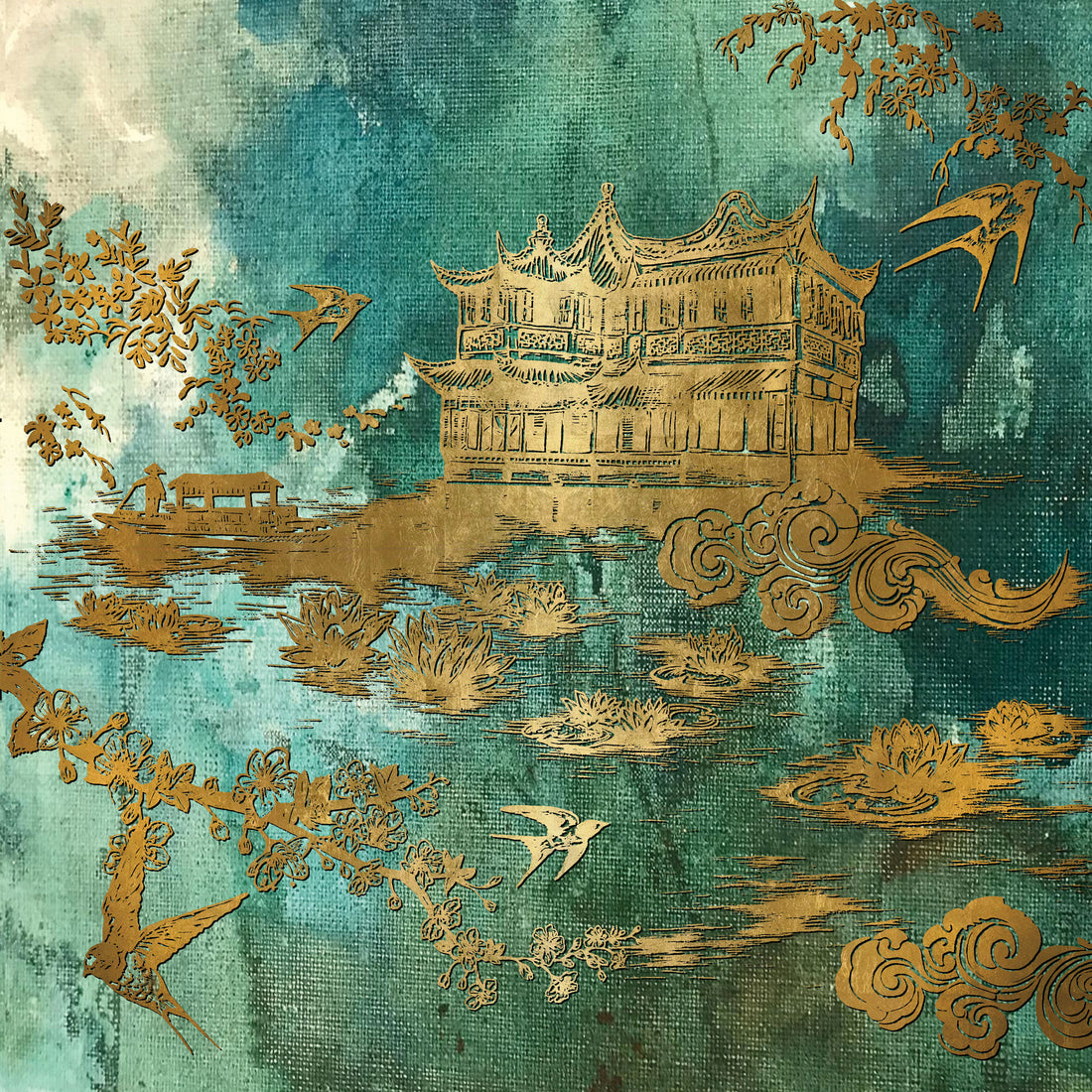 Tea House Glass Trivet