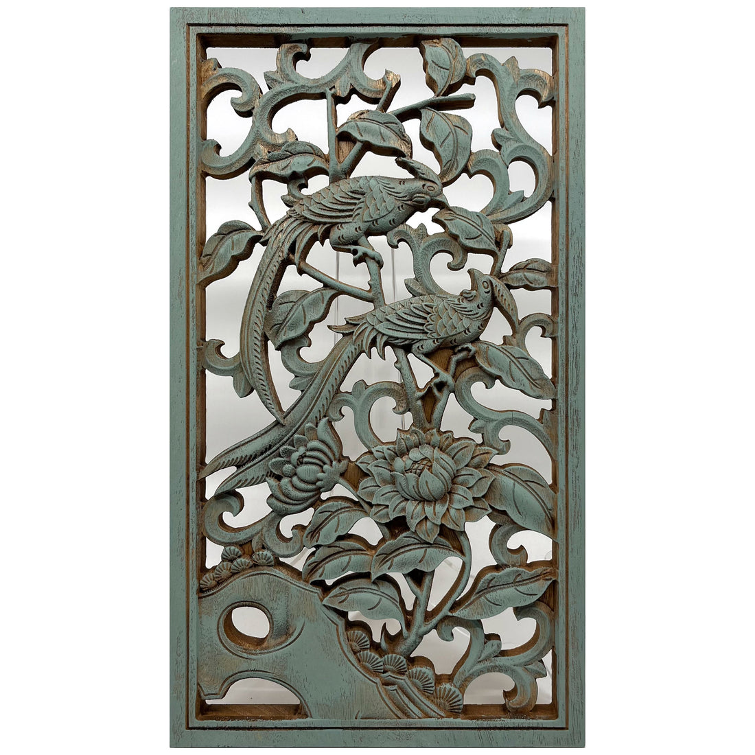 Chrysanthemums Wooden Carving