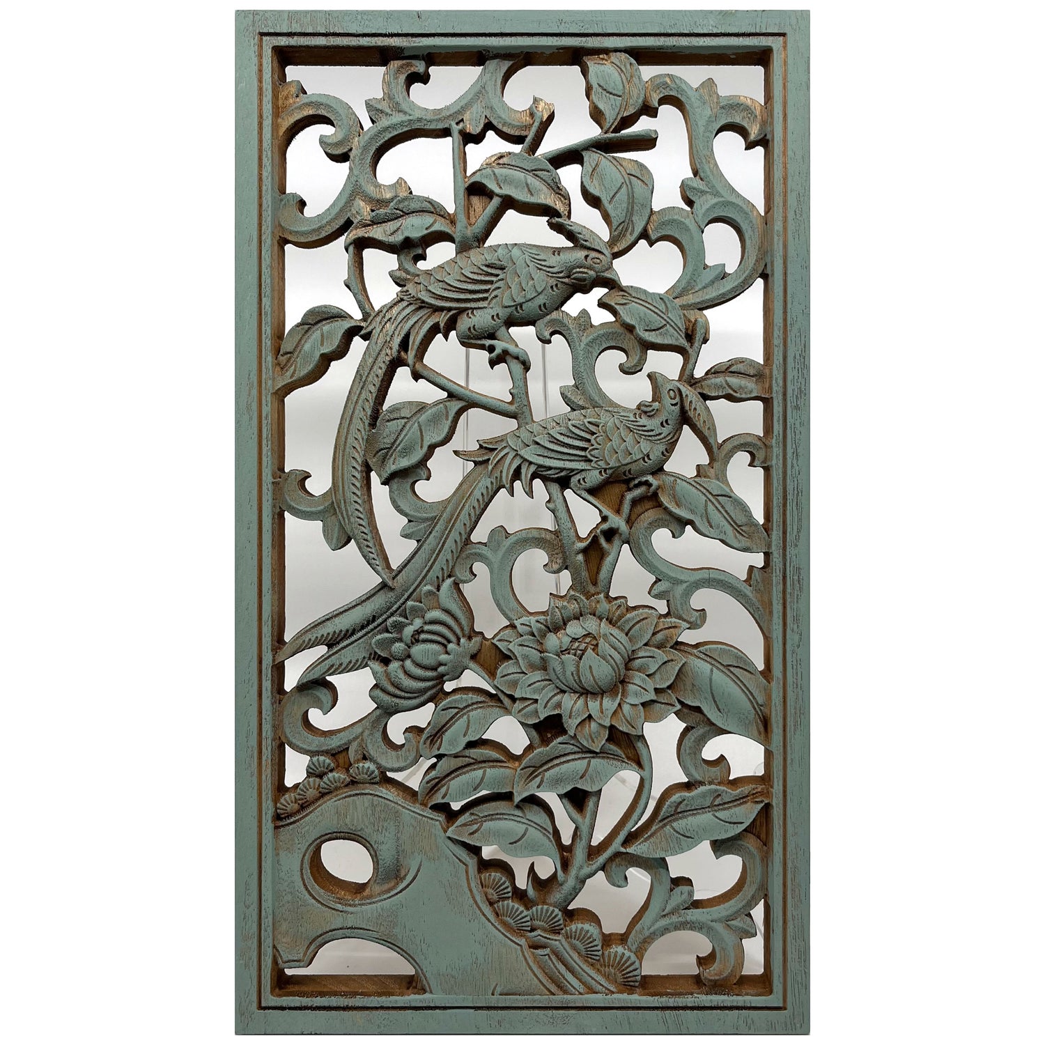 Chrysanthemums Wooden Carving