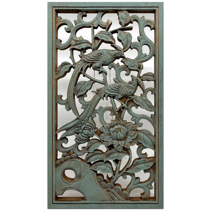 Chrysanthemums Wooden Carving
