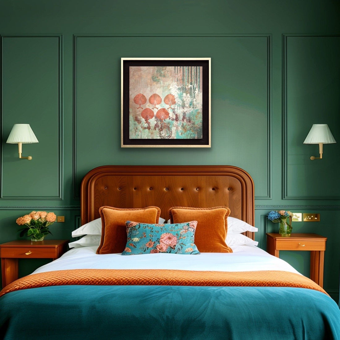 Golden Age of Travel Canvas Print (74x74 cm)