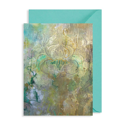 Jungle Batik Greeting Card Large