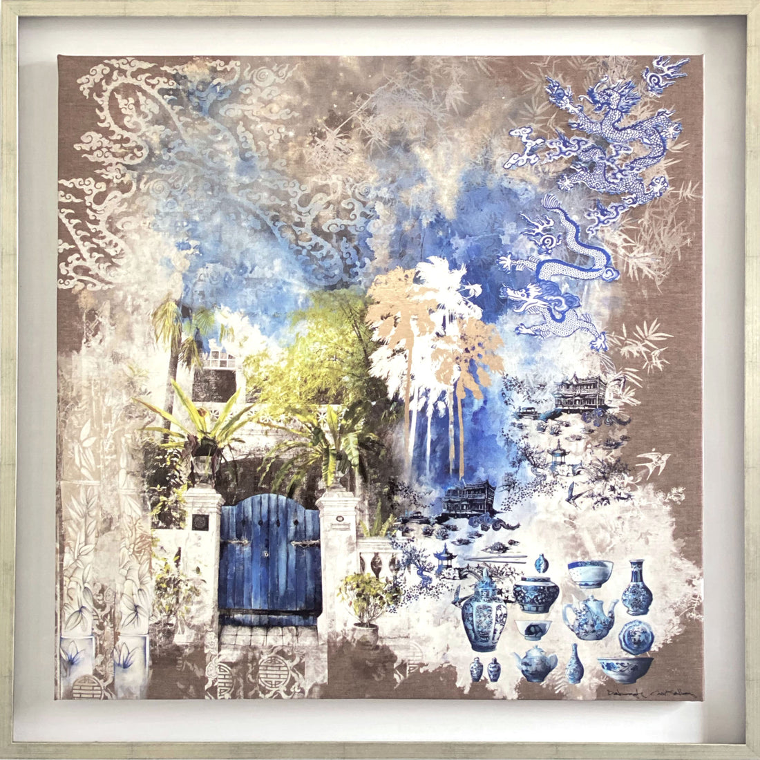 Ming Dragon Canvas Print (94x94 cm)