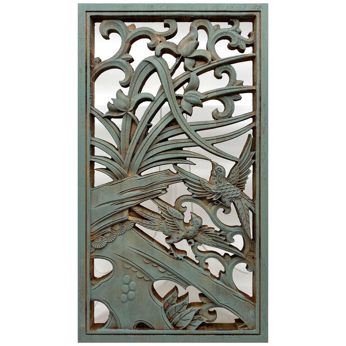 Orchids Wooden Carving