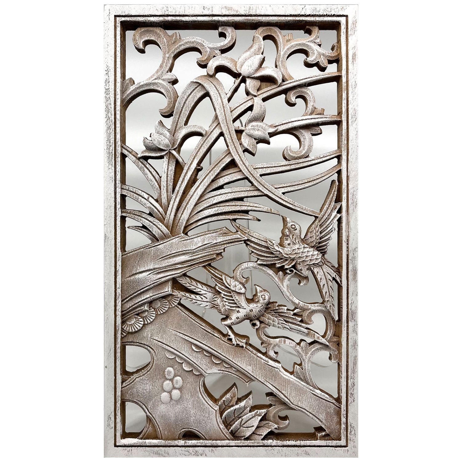 Orchids Wooden Carving
