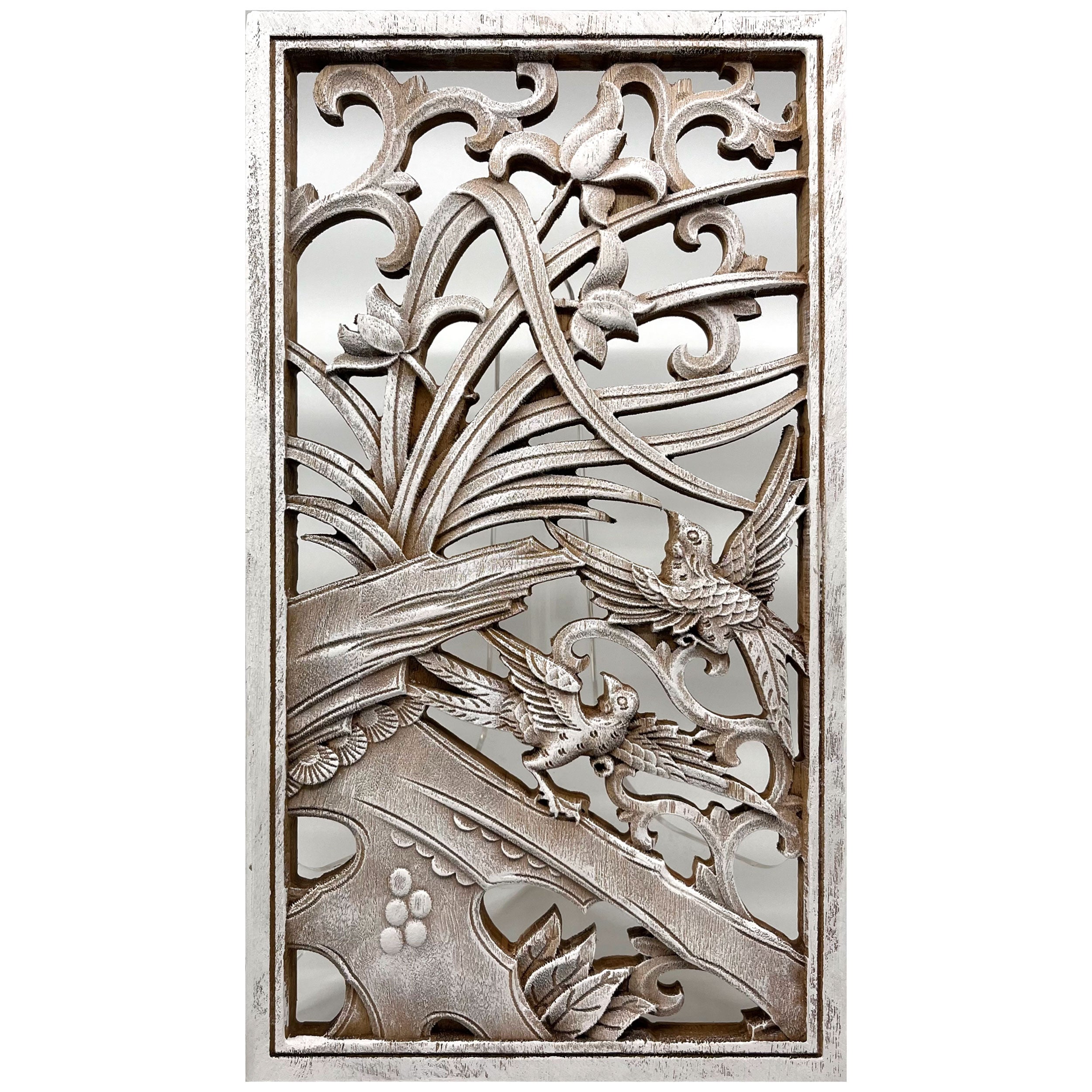 Orchids Wooden Carving