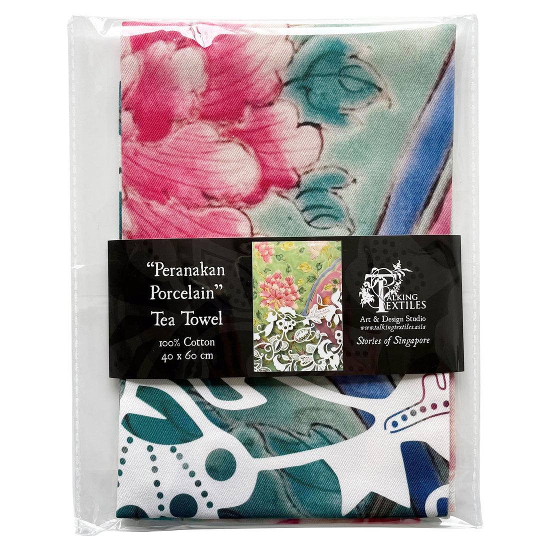 Peranakan Porcelain Tea Towel