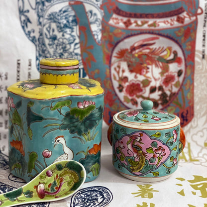 Peranakan Teapot Tea Towel