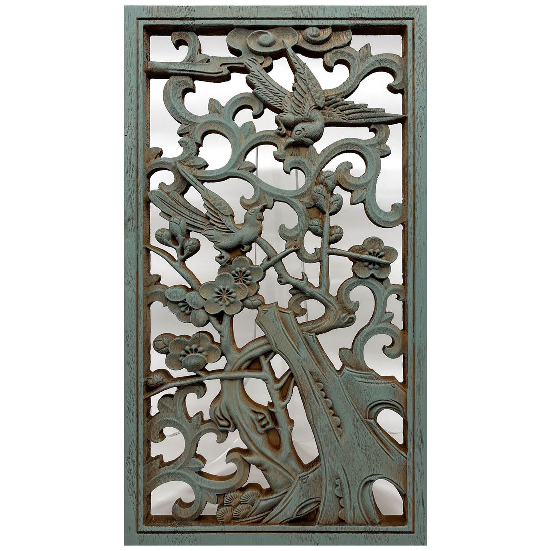 Plum Blossoms Wooden Carving