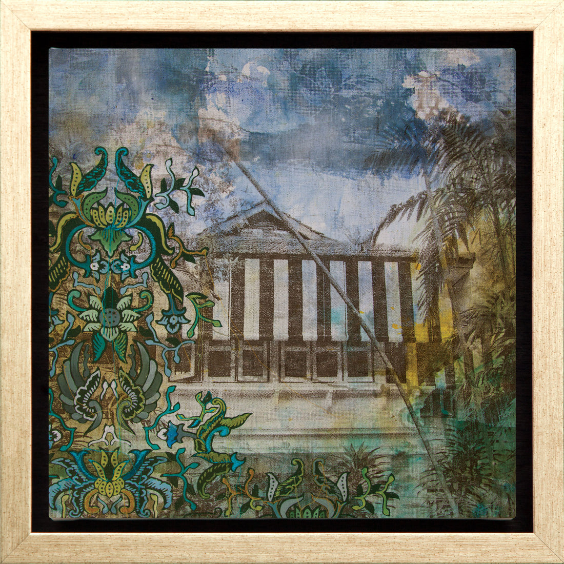 Striped Batik Canvas Print