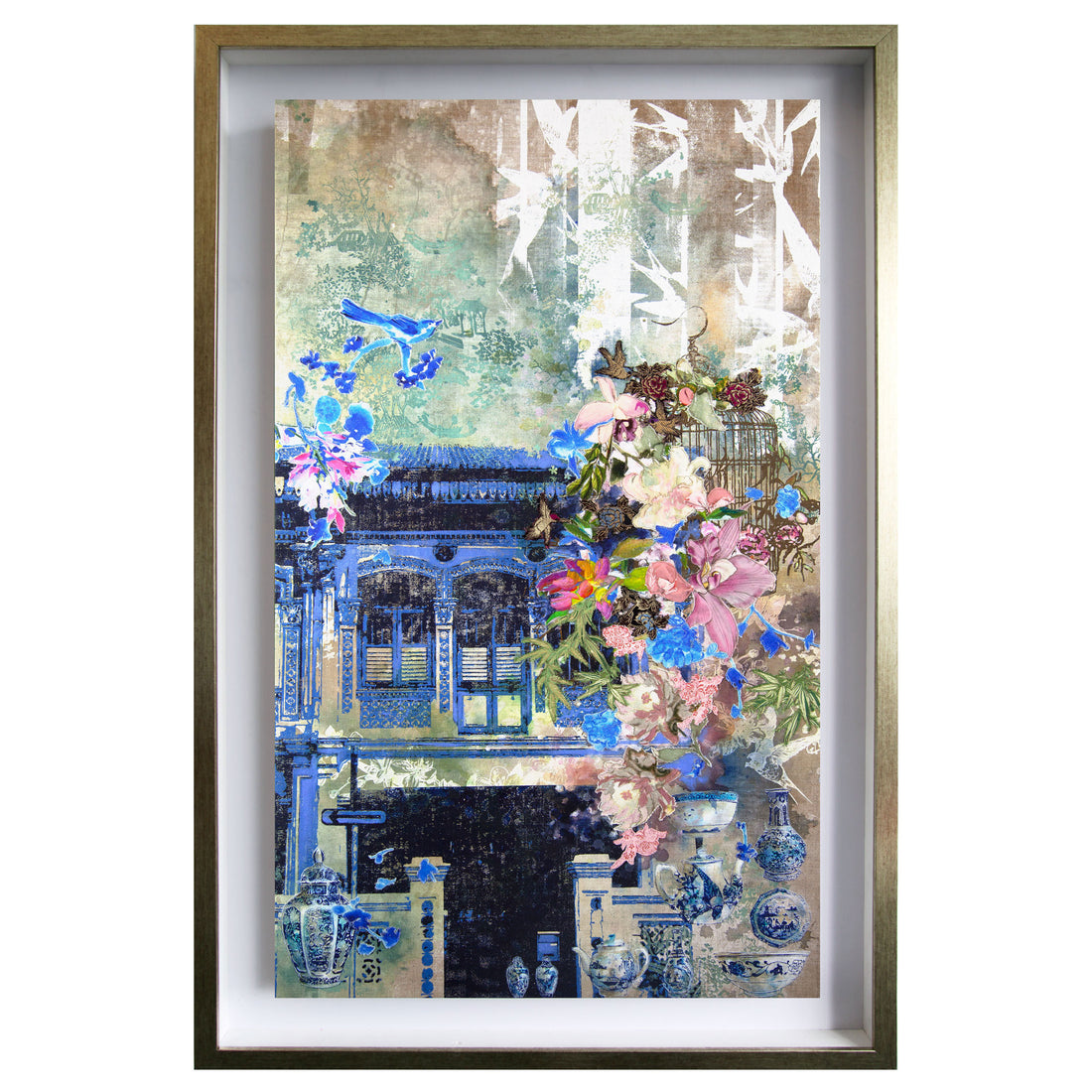 Sunbirds &amp; Cherry Blossoms Canvas Print