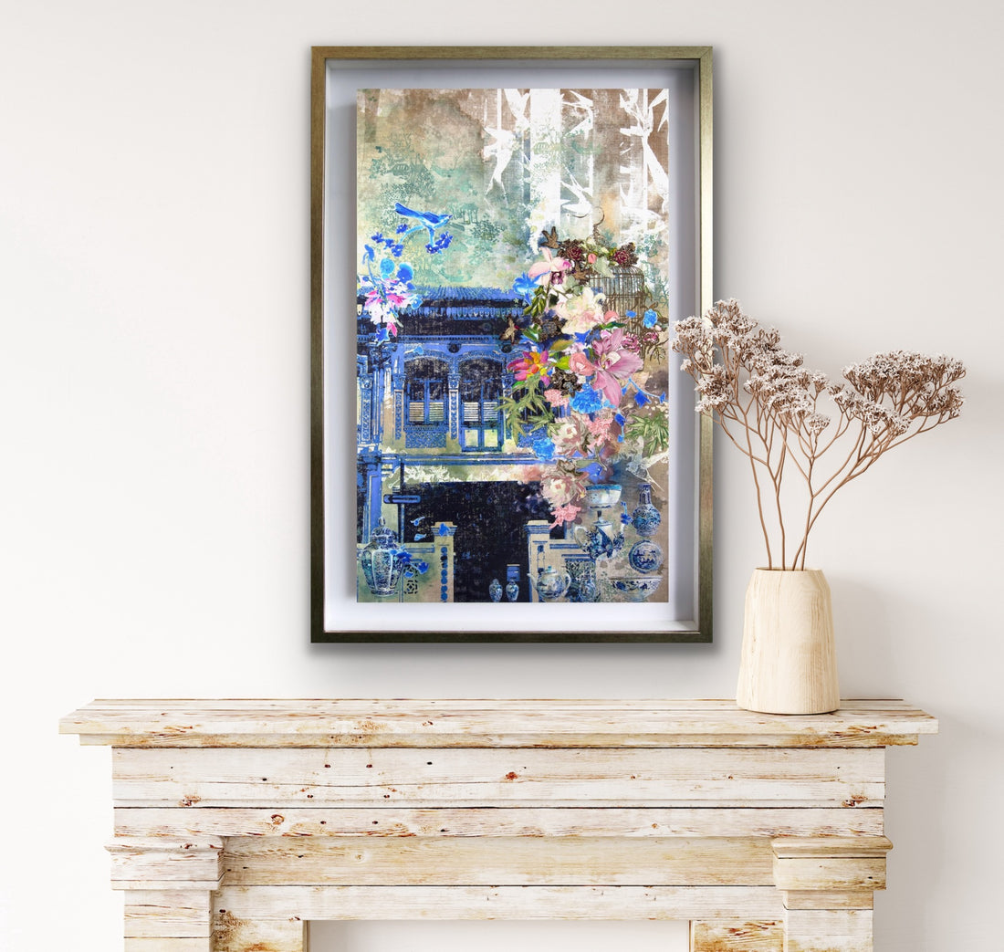 Sunbirds &amp; Cherry Blossoms Canvas Print