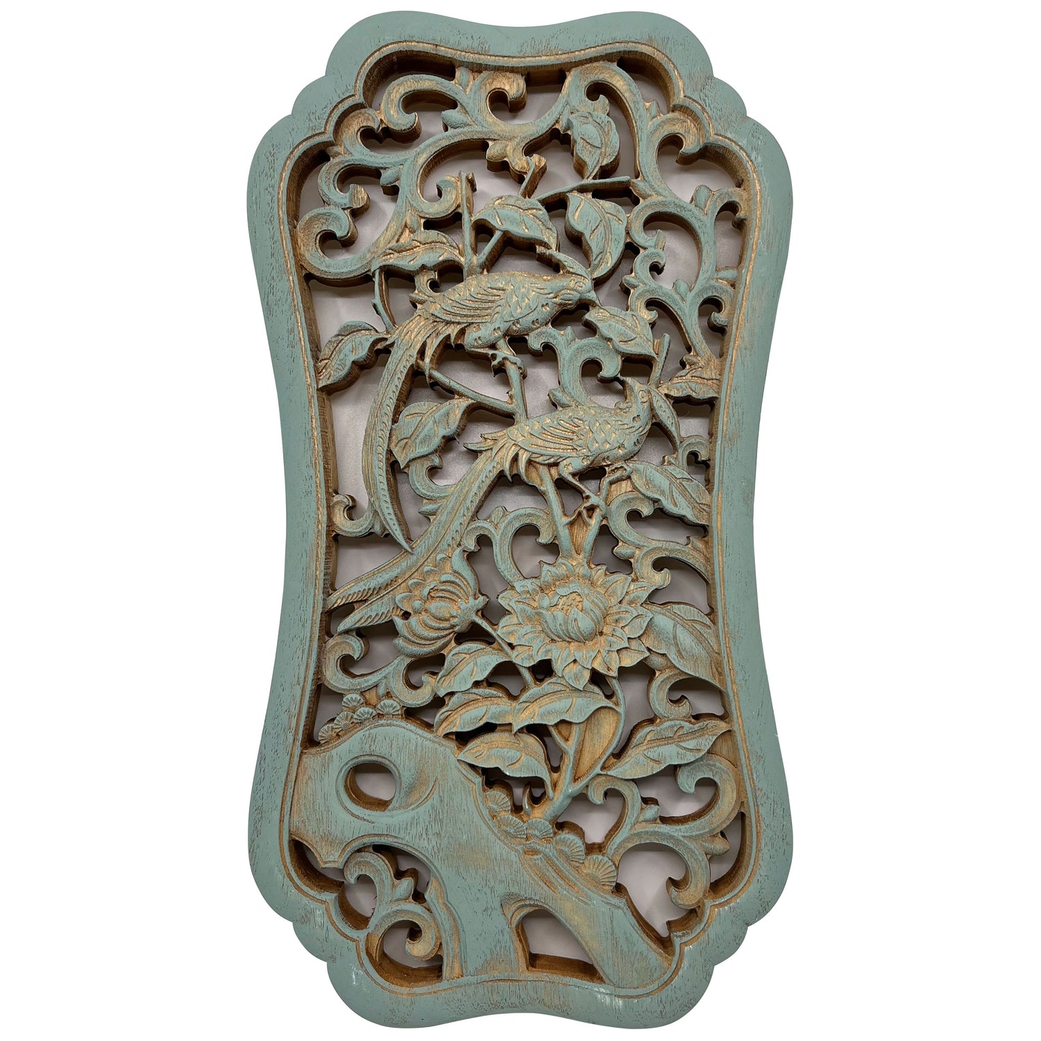 Chrysanthemums Wooden Carving
