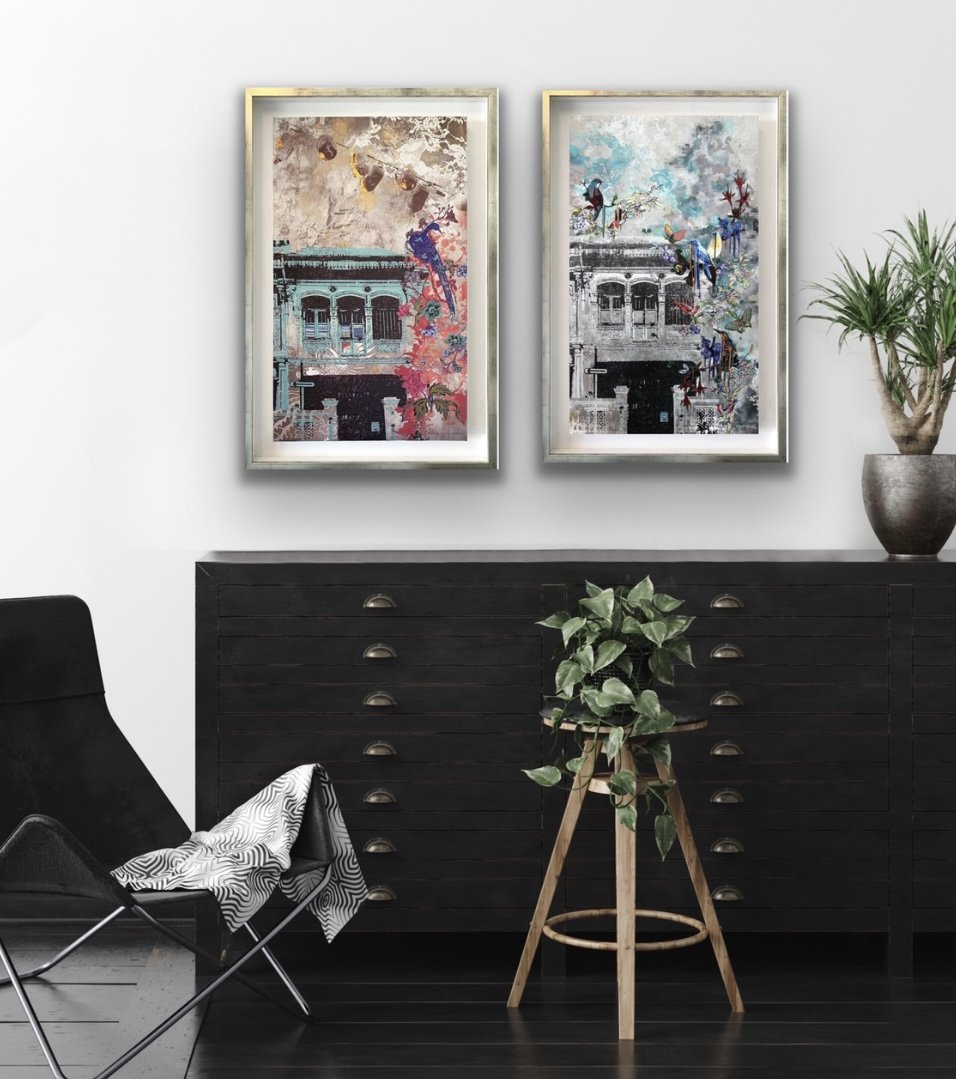 Peranakan Peacock Canvas Print