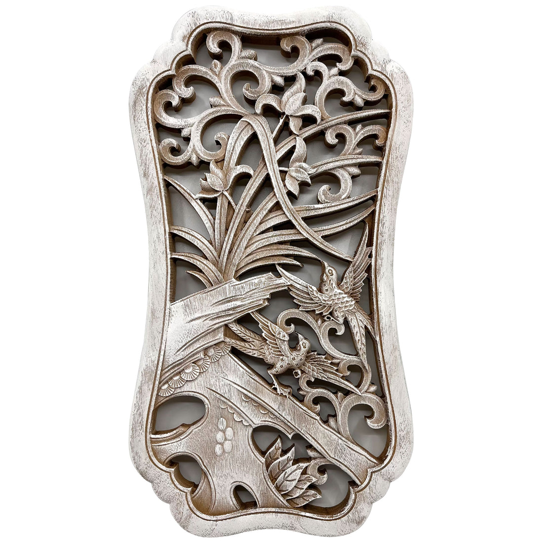 Orchids Wooden Carving
