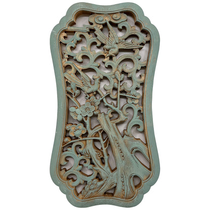 Plum Blossoms Wooden Carving