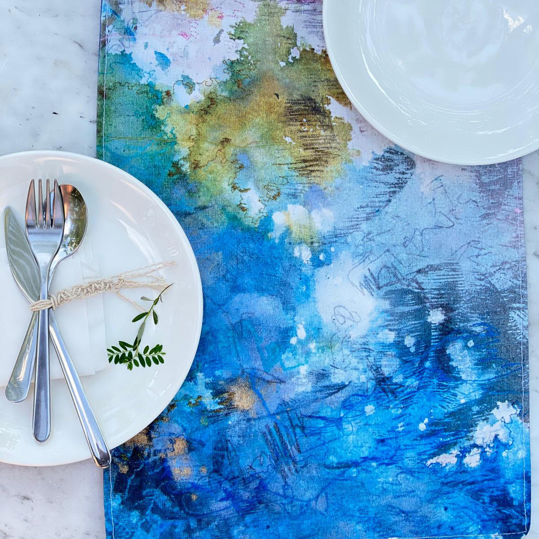 Sky &amp; Sea Reversible Placemat (Set of 2)